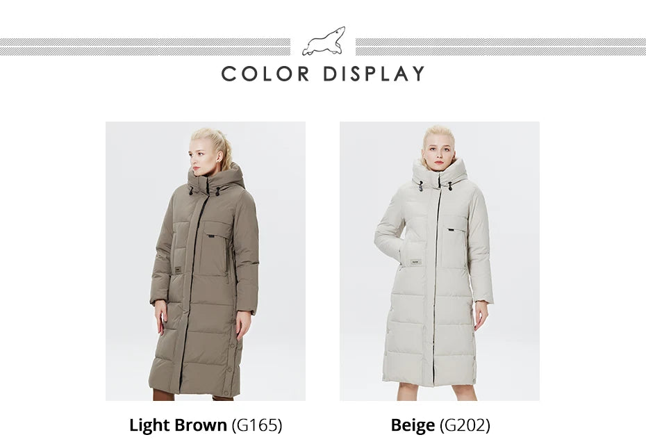 Women's Outwear Parka Super Long Warm And Windproof Zipper Cotton Coat Winter Jackets - The Clothing Company Sydney