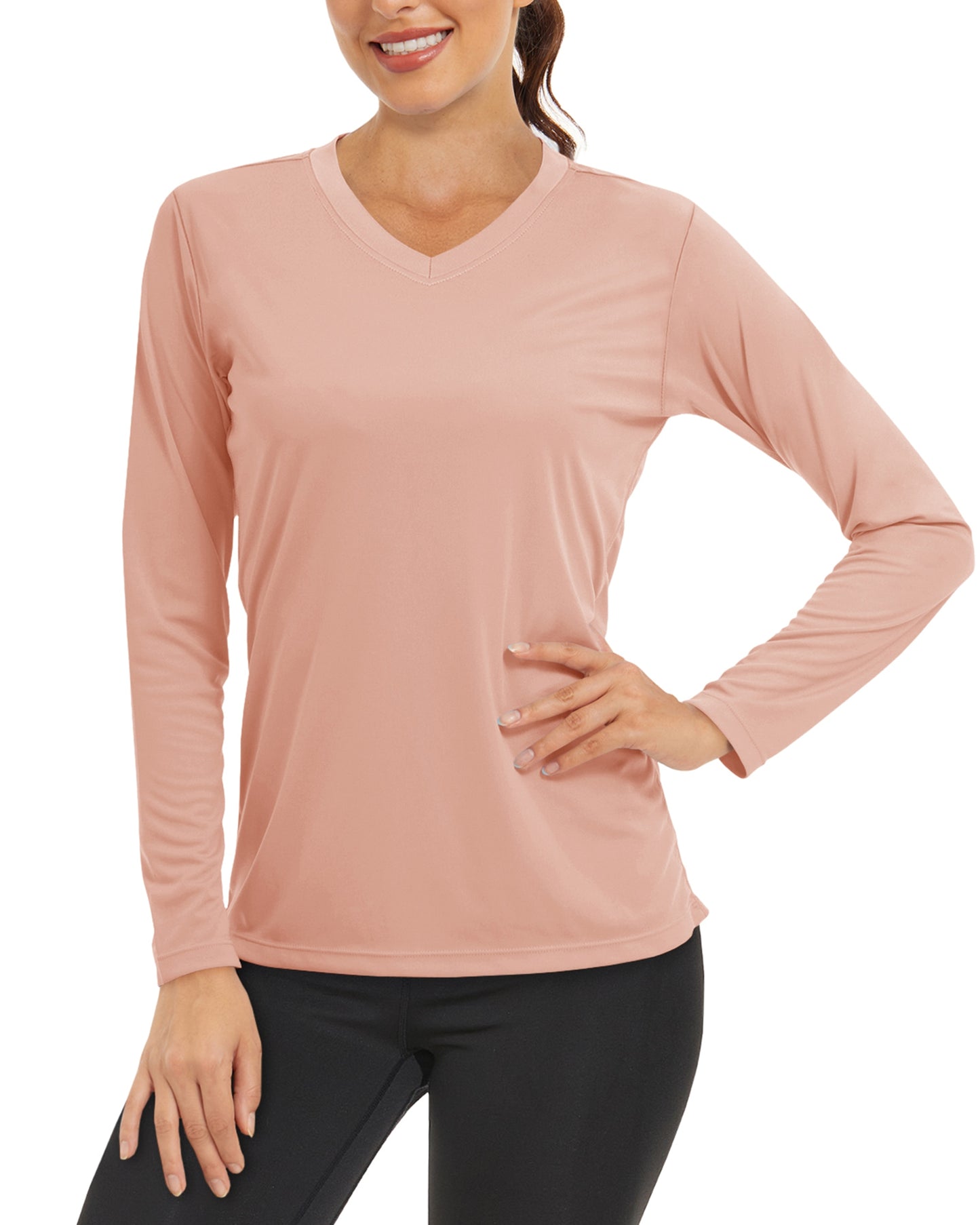 Summer Sun Protection Shirts UPF 50+ Womens Long Sleeve V Neck Shirts Lightweight Quick Dry Tee Shirts Outdoor Pullover The Clothing Company Sydney