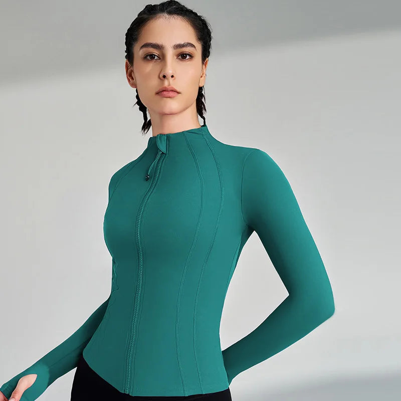 Women's Full Zip Yoga Gym Top Active Jacket The Clothing Company Sydney