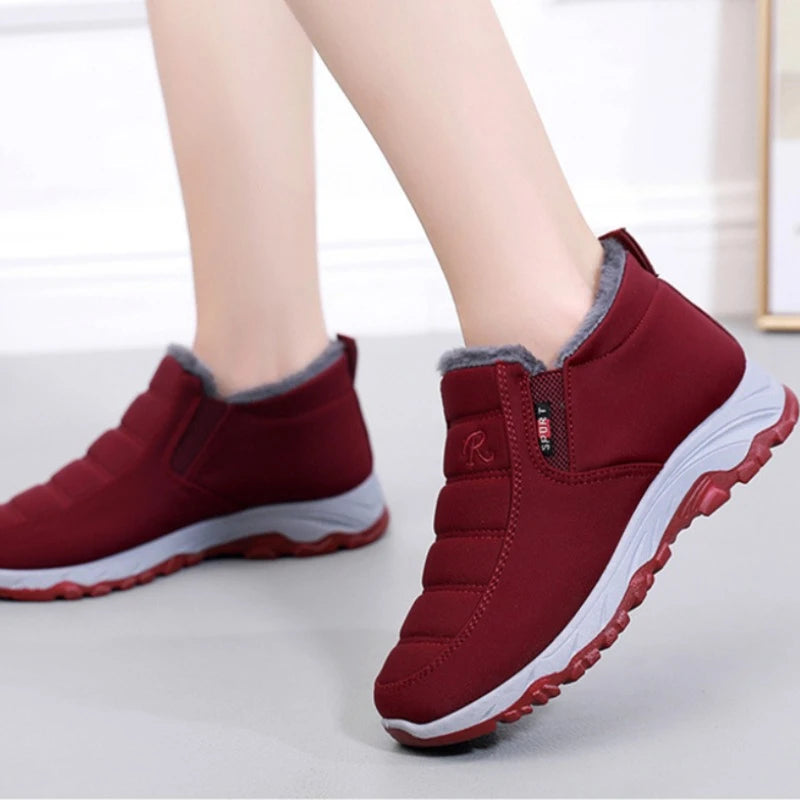 Unisex Winter Plush Snow Slip On Boots The Clothing Company Sydney