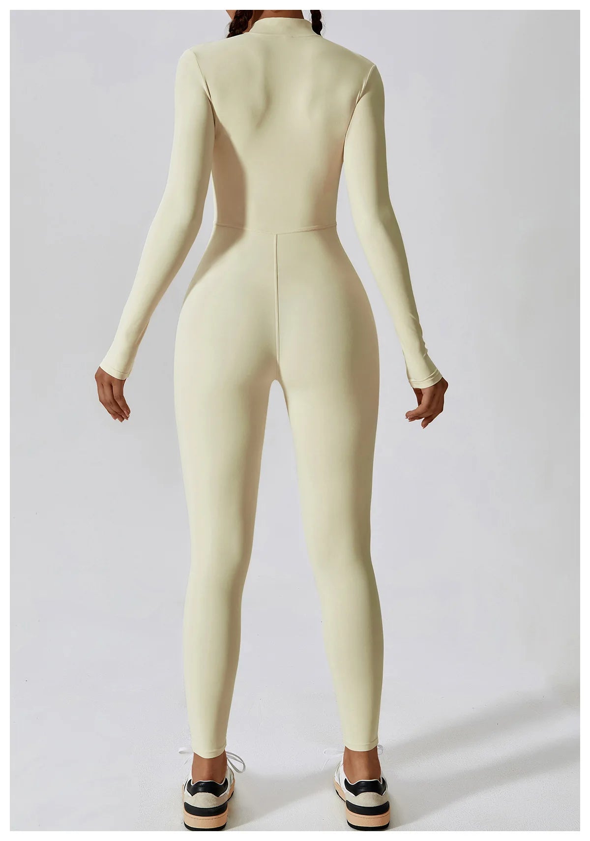 Women's One-piece Yoga Pants Short/Long-sleeved Warm ski Overalls Outerwear High Elastic Cycling Bodybuilding Bodysuit - The Clothing Company Sydney