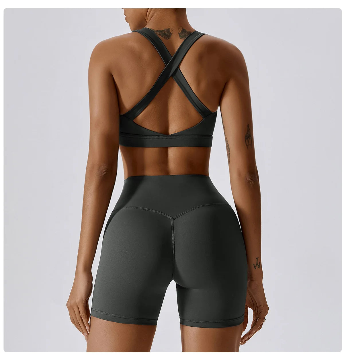 Crossed Shoulder Strap Yoga Bra Chest Pad Running Sports Bra Gym Top Women Stretch Pull Up Underwear Vest Fitness Tank Top The Clothing Company Sydney