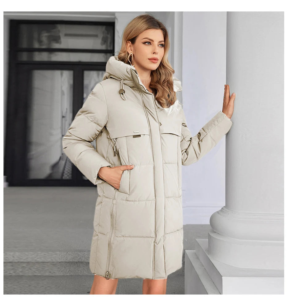 Women's Full Hooded Down Jacket The Clothing Company Sydney