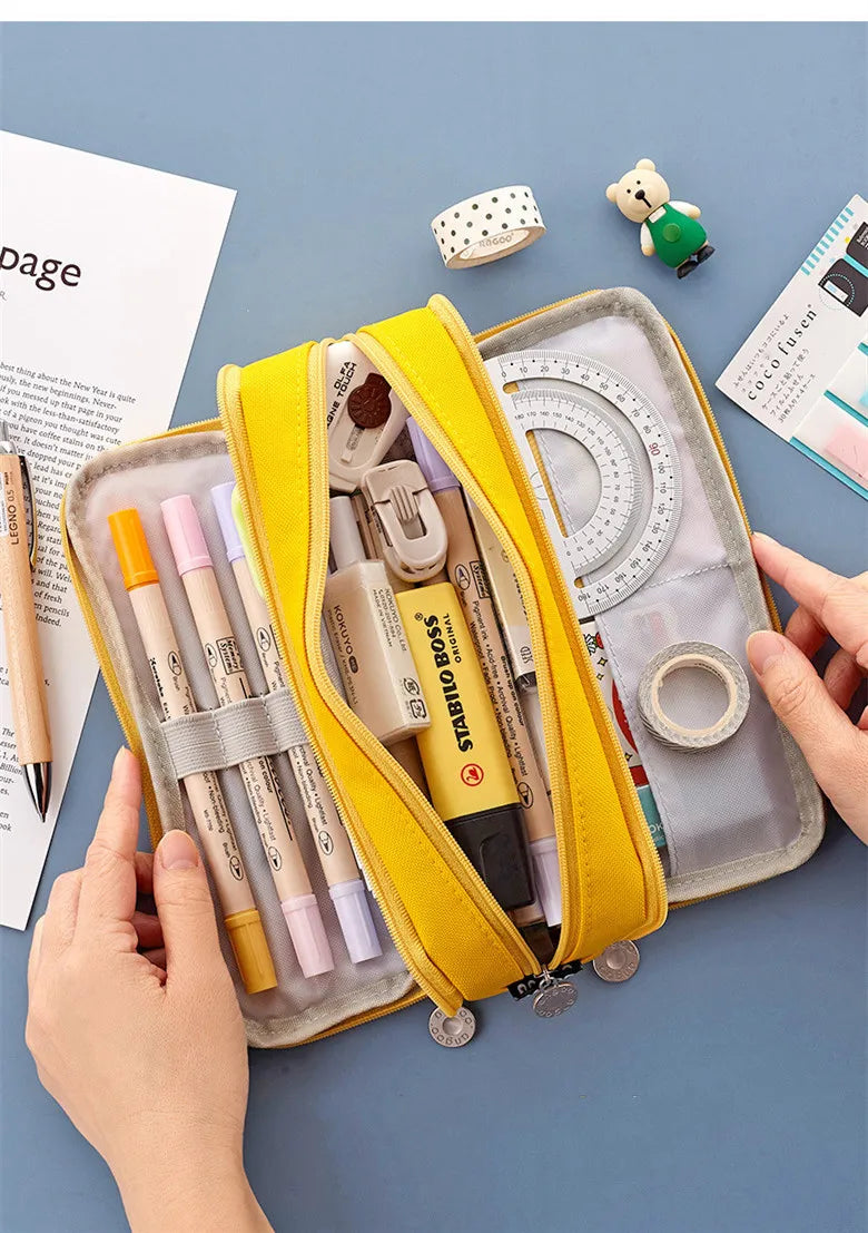 Large Capacity Pencil Case Cute Pencil Cases Student Pen Case Big School Supplies Stationery Pencil Bags Box Pencil Pouch The Clothing Company Sydney