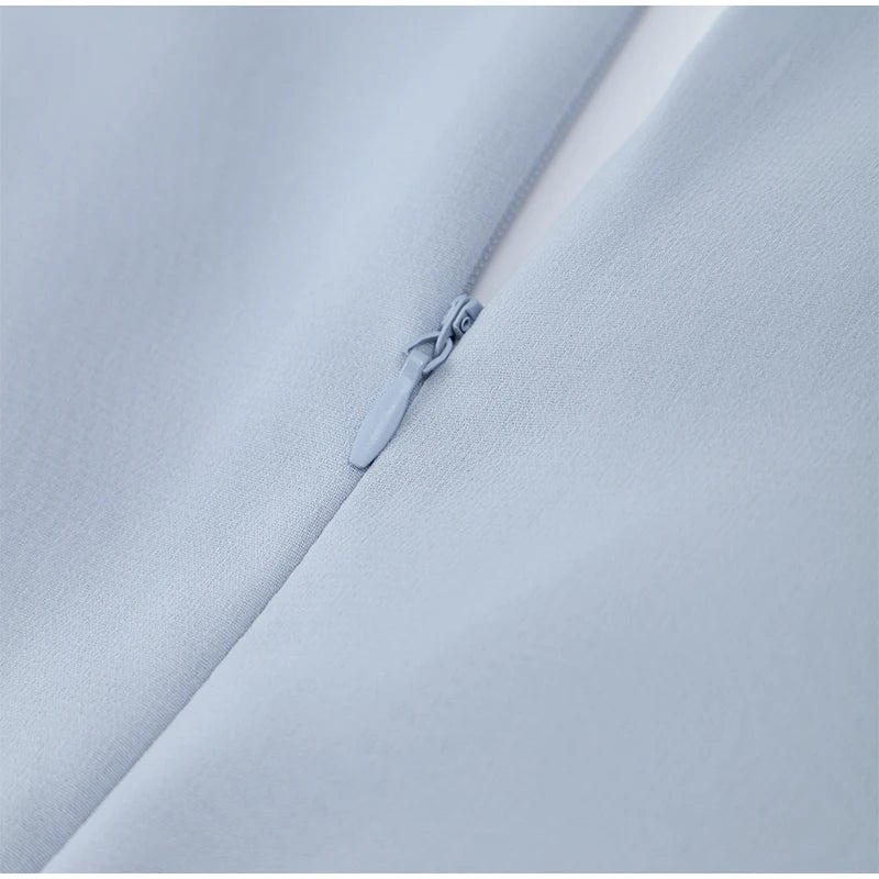 Women V-neck Lantern Long Sleeves Maxi Dress Elegant Patchwork Ruffles Hollow Lace Slim  Summer Dress - The Clothing Company Sydney