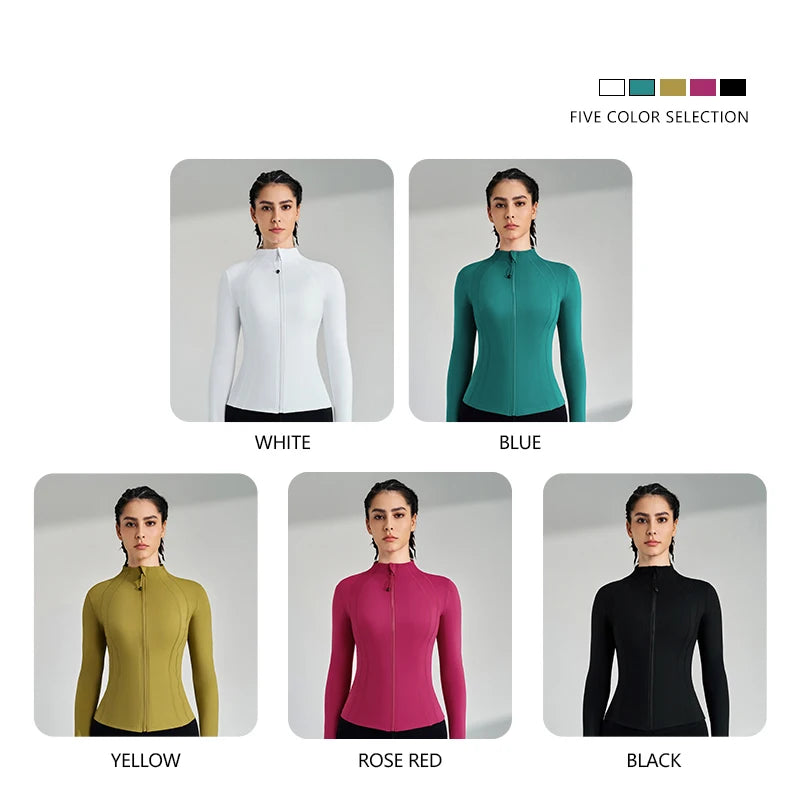 Women's Full Zip Yoga Gym Top Active Jacket The Clothing Company Sydney