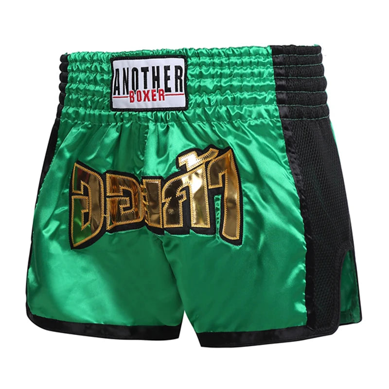Muay Thai Shorts Embroidery Boxing Shorts Women's Men's Kids Kickboxing Fight Shorts Free Combat Grappling Martial Arts Clothing - The Clothing Company Sydney