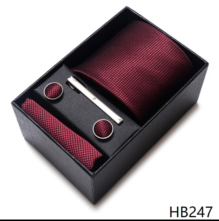 7.5 cm Business Ties Hanky Cufflink Set Tie Clips Green Necktie Corbatas For Men Wedding In Gift Box The Clothing Company Sydney