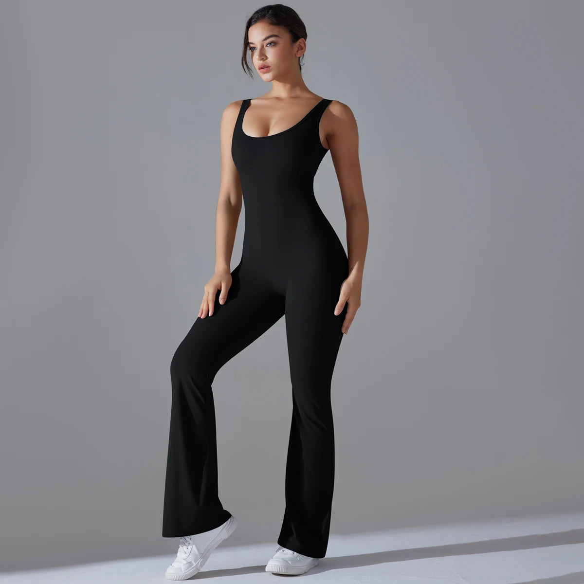 V Back Jumpsuit Gym Set Women Training Yoga Suit Sportswear Sports Fitness Rompers Stretch Workout Bodysuits The Clothing Company Sydney