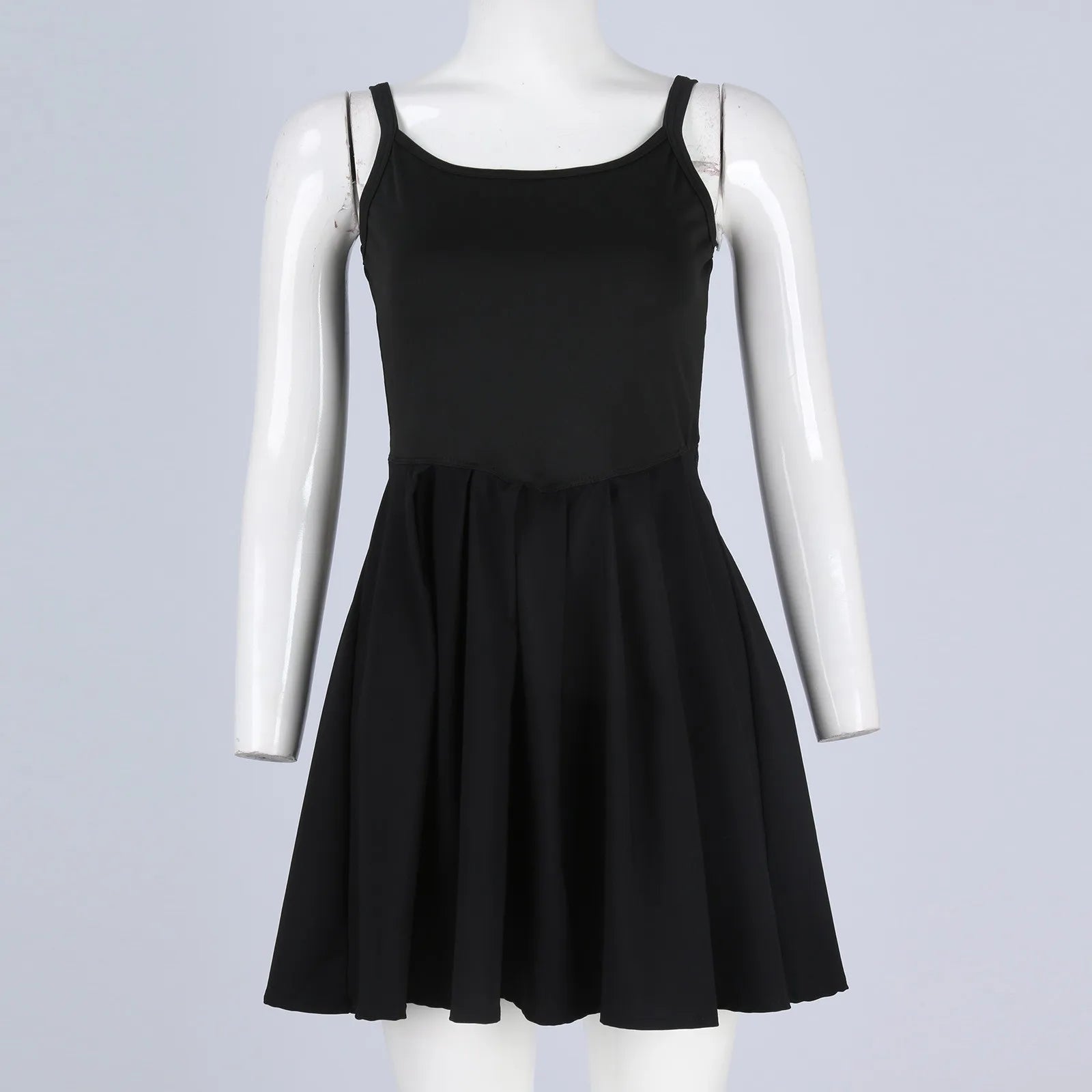 Women'S Fashionable Sleeveless Casual Sports Short Strap Dress Elegant Dress - The Clothing Company Sydney