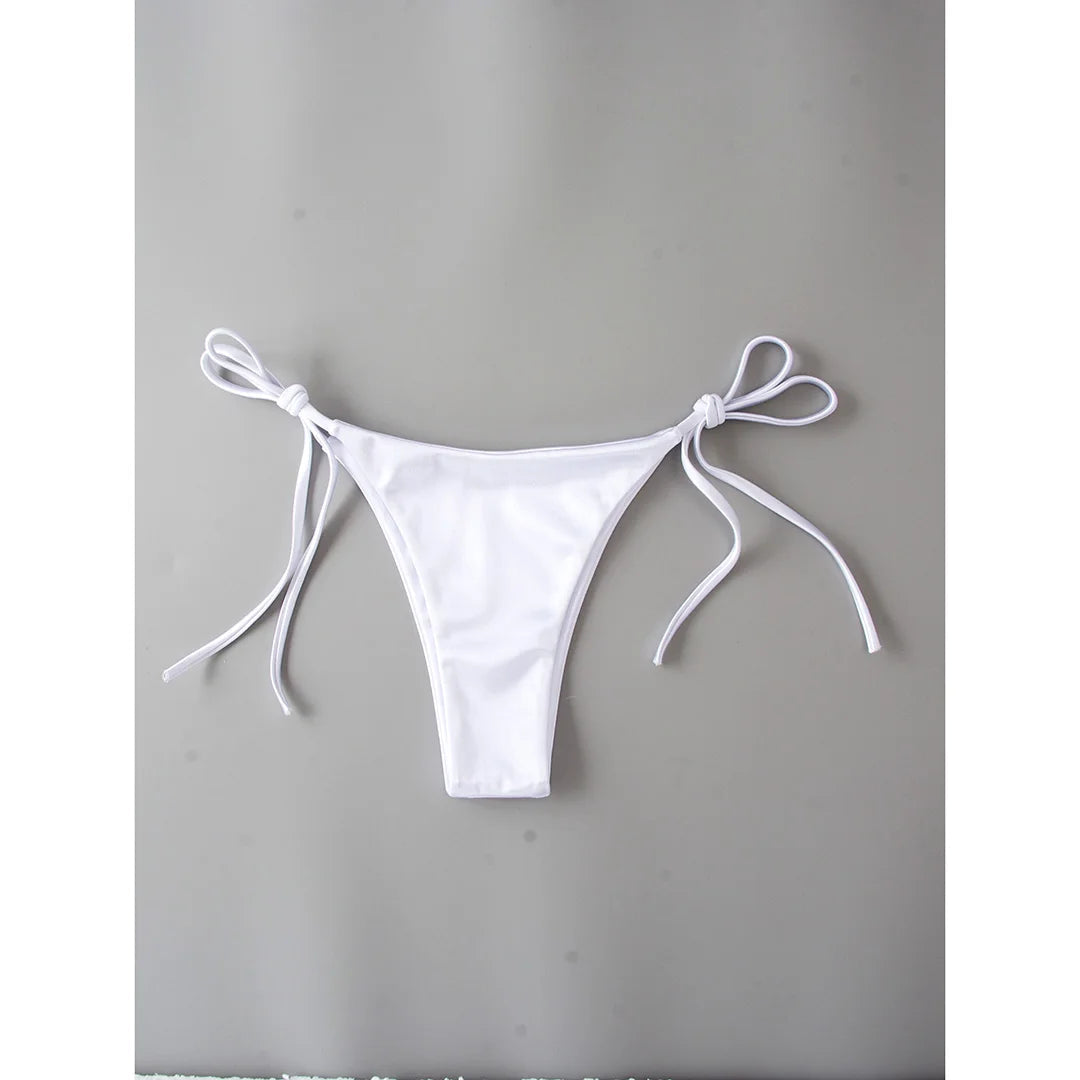 Halter Satin Brazilian Bikini Women Swimwear Female Swimsuit Two-piece Bikini set Bather Bathing Suit The Clothing Company Sydney