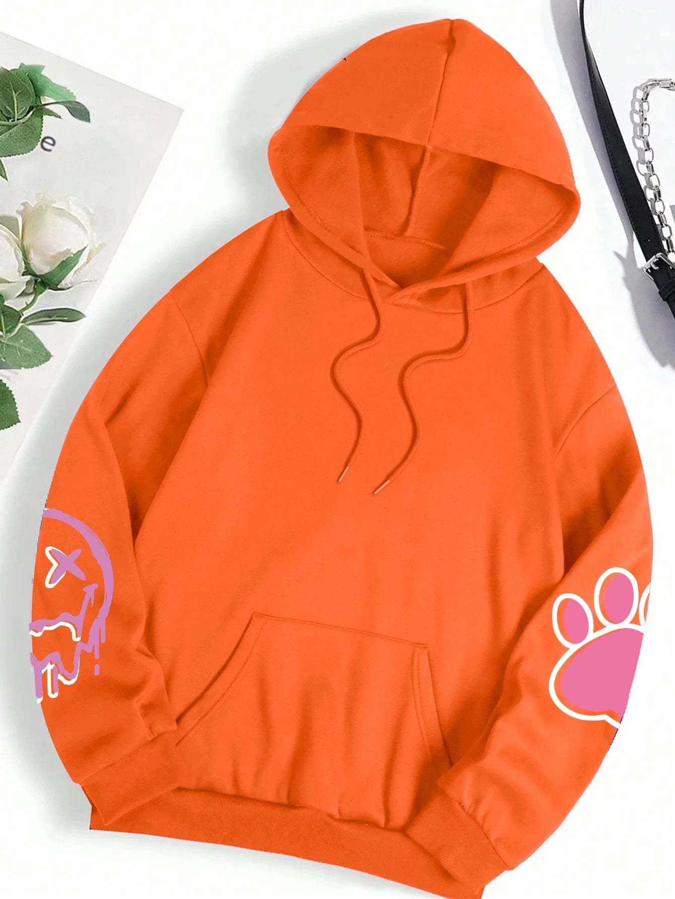 Hip Hop Street Casual Printed Female Hoodie Oversize Loose Sweatshirts Autumn Warm Fleece Clothing Top - The Clothing Company Sydney