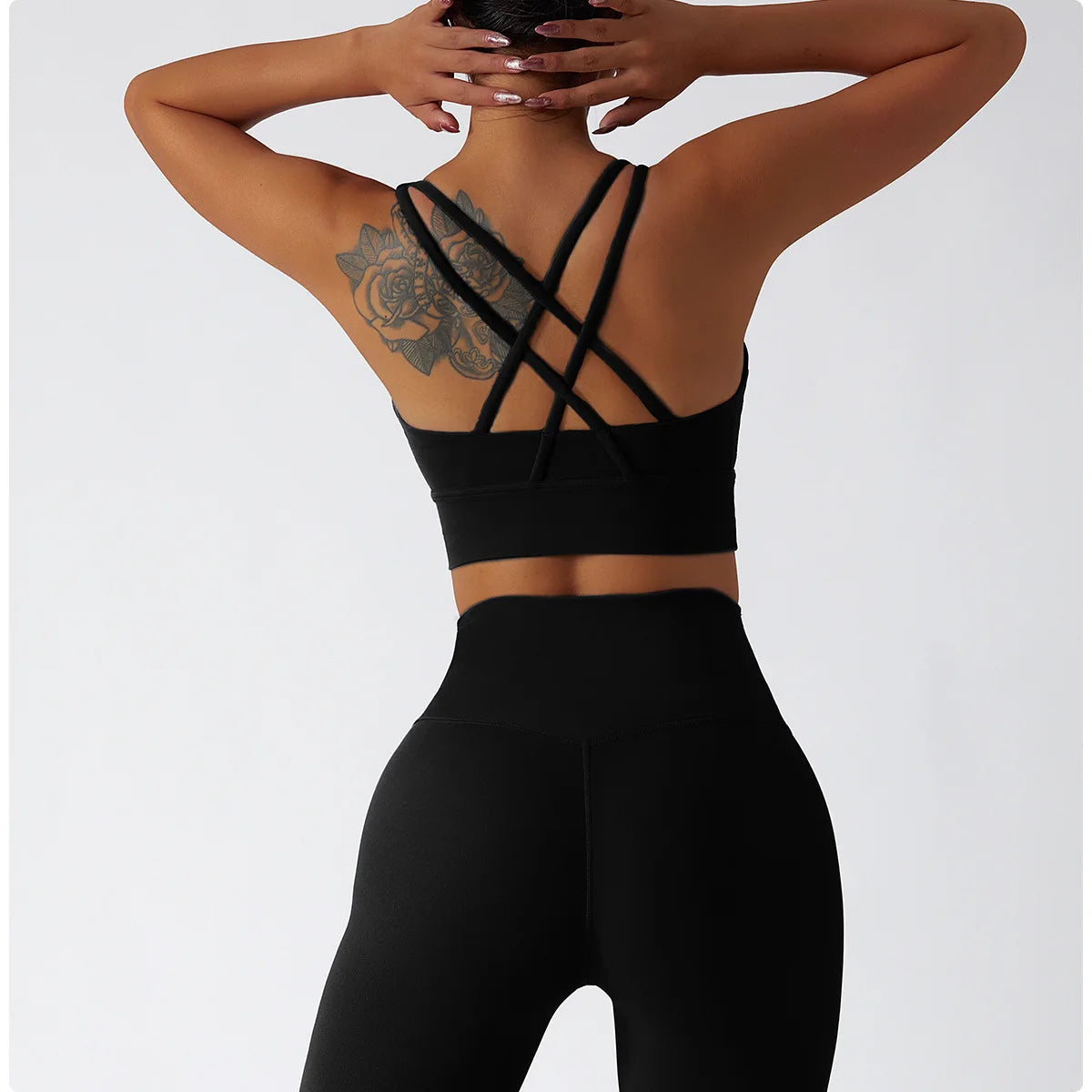 Women's Sports Set Yoga Clothing Gym High Waist Running Pants Sport Bra Suit for Fitness Sportswear Workout 2 Piece Matching Set The Clothing Company Sydney