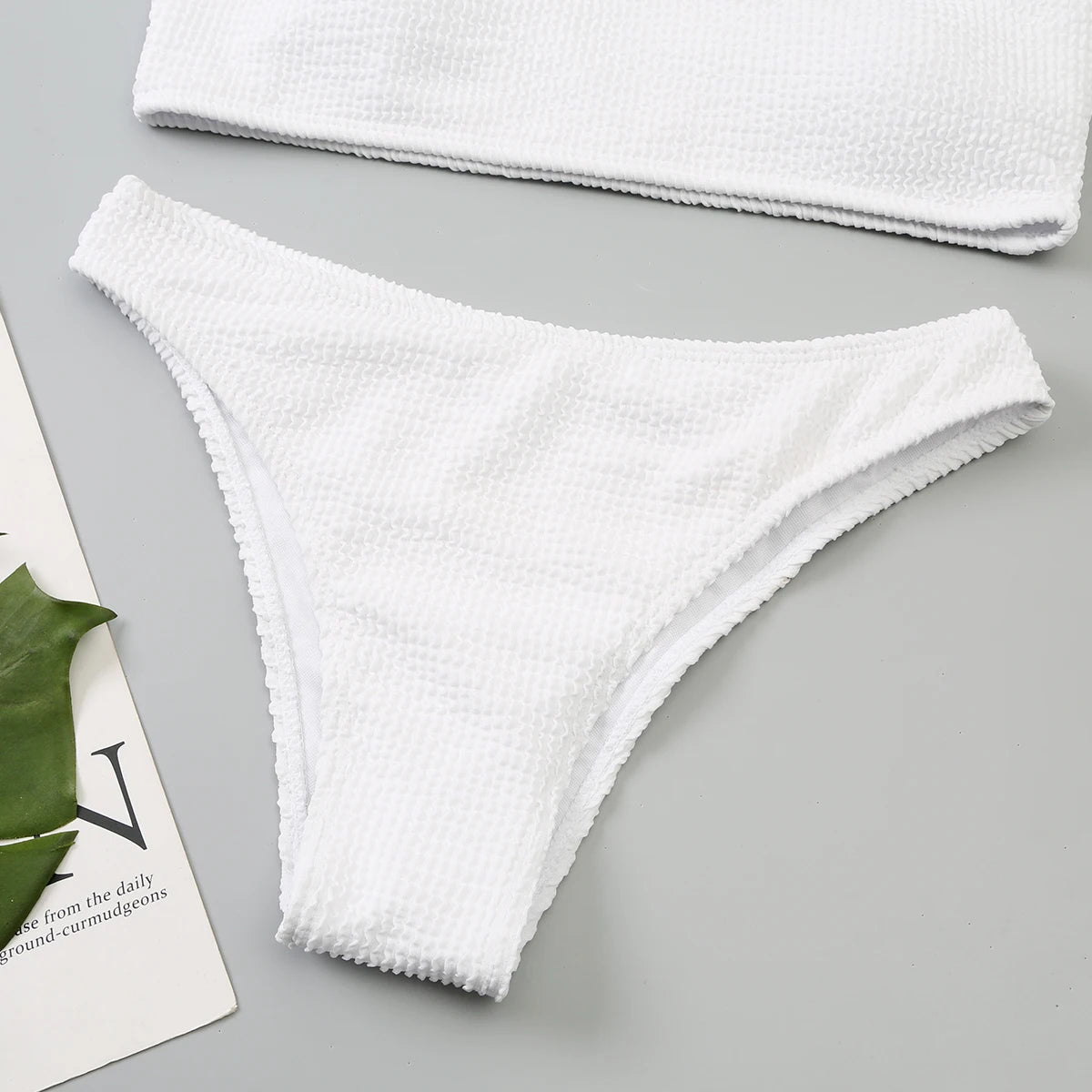 One Shoulder Bikini Women Swimwear Swimsuit Solid Beachwear Bathers Bathing Suit The Clothing Company Sydney