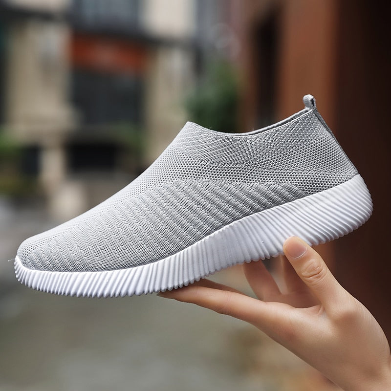 Women's Vulcanized Shoes Slip On Flats Shoes Female Loafers Walking Breathable Sneakers Trainers Ladies Shoes The Clothing Company Sydney