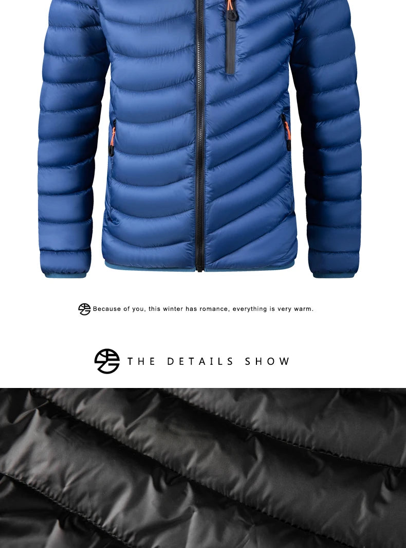 Men’s Hooded Winter Parka – Windproof Thick Casual Jacket with Detachable Hat The Clothing Company Sydney