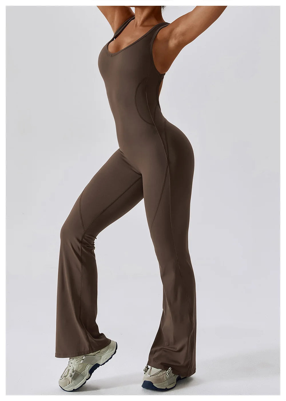 One Piece Yoga Jumpsuit Outfit Fitness Bodysuit Workout Clothes Sportwear Women's Buttock lifting Set Activewear The Clothing Company Sydney