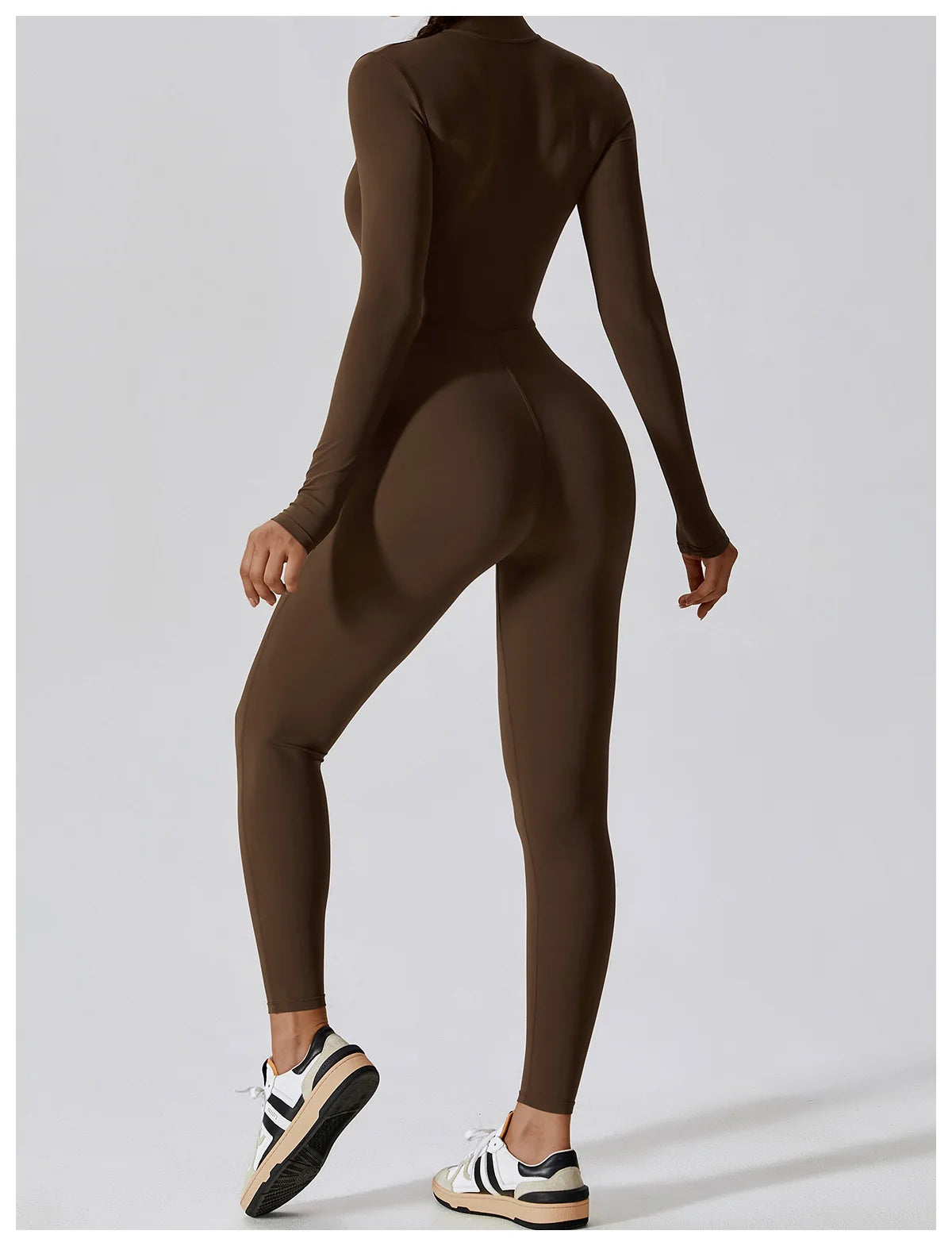 Women's One-piece Yoga Pants Short/Long-sleeved Warm ski Overalls Outerwear High Elastic Cycling Bodybuilding Bodysuit - The Clothing Company Sydney