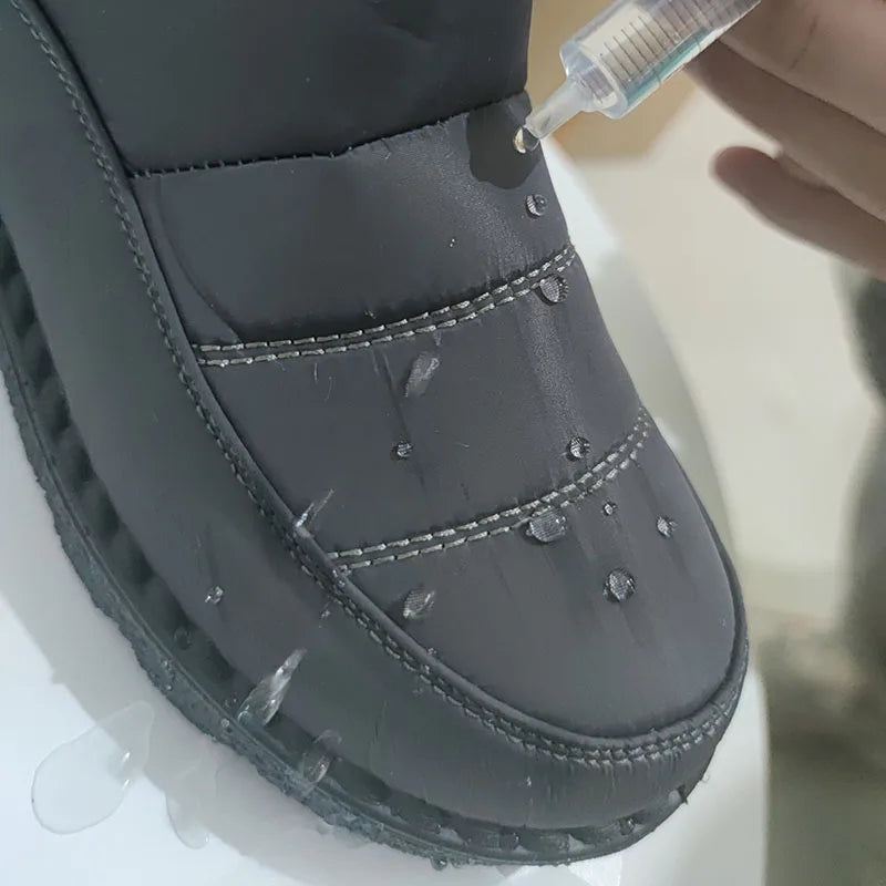 Non Slip Waterproof Snow Boots Women's Thick Plush Winter Ankle Boots Cotton Padded Shoes - The Clothing Company Sydney