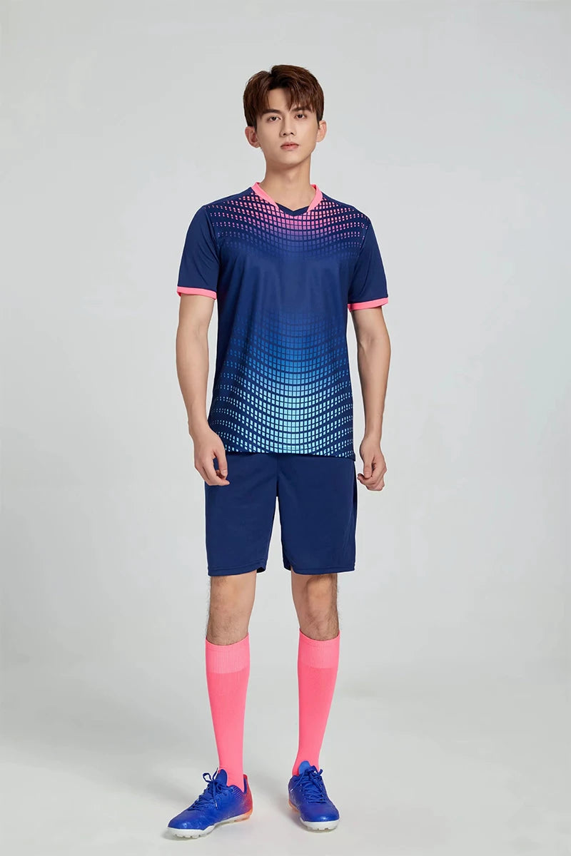 Men's Women's Kids Football Jersey Shorts Set Custom Soccer Uniform Outfit Kids School Team Training Kit The Clothing Company Sydney