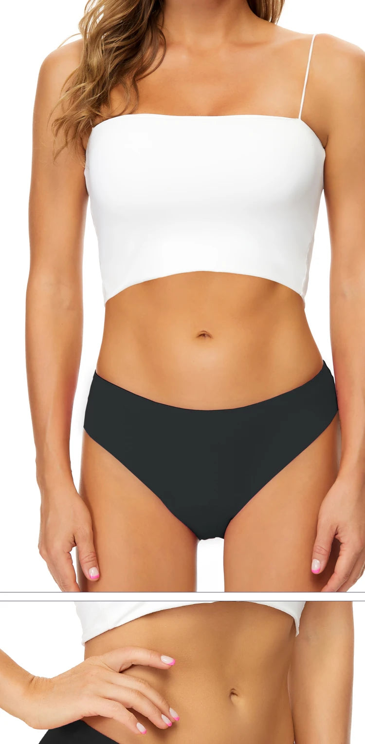 Seamless Swimwear Menstrual Panties 4-Layer Leakproof Bikini Fast Absorption Summer Beachwear Swimsuits - The Clothing Company Sydney