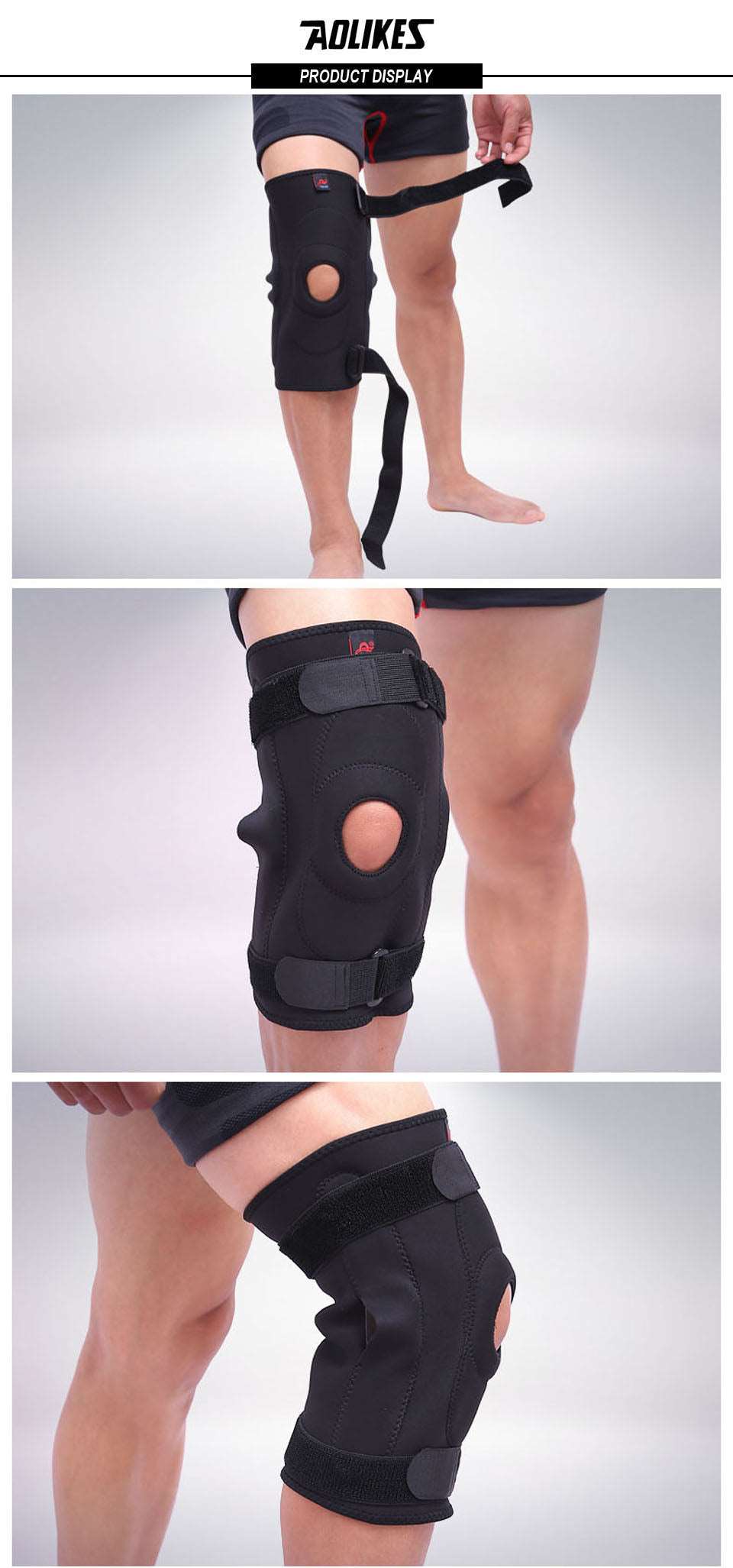 1PC Professional Sports Safety Knee Support Brace Patella Pads Hole Sports with Metal Plate The Clothing Company Sydney