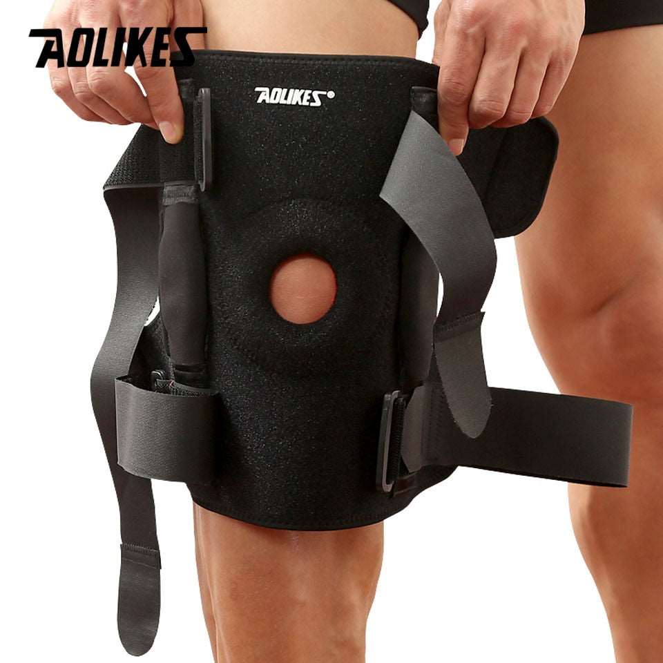 1PC Hiking Cycling Knee Support Protector With Removeble Aluminum Plate 4 Straps For Mountaineering Knee Joint Brace The Clothing Company Sydney