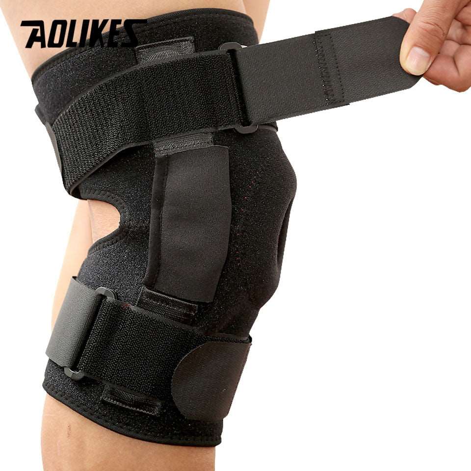 1PC Hiking Cycling Knee Support Protector With Removeble Aluminum Plate 4 Straps For Mountaineering Knee Joint Brace The Clothing Company Sydney