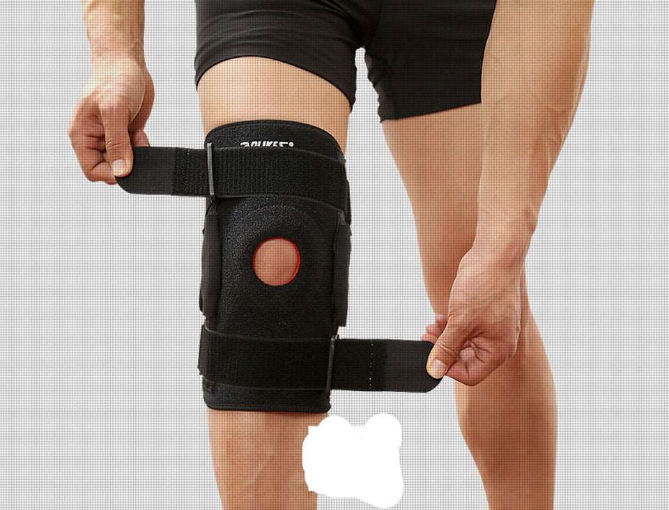 1PC Hiking Cycling Knee Support Protector With Removeble Aluminum Plate 4 Straps For Mountaineering Knee Joint Brace The Clothing Company Sydney
