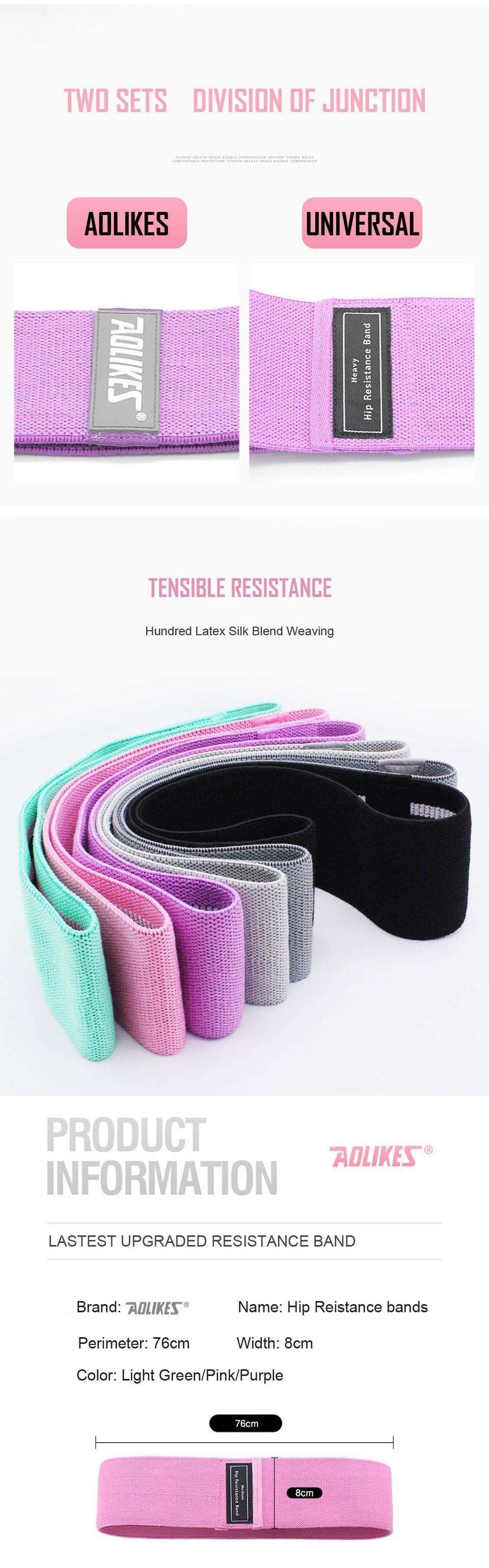 1PC Hip Yoga Resistance Band Wide Fitness Exercise LegsLoop For Circle Squats Training Anti Slip Band The Clothing Company Sydney