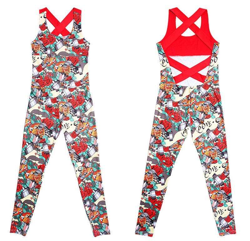 1 Piece Yoga Gym Sportswear Quick Dry Fitness Workout Tracksuit Jogging Jumpsuit The Clothing Company Sydney
