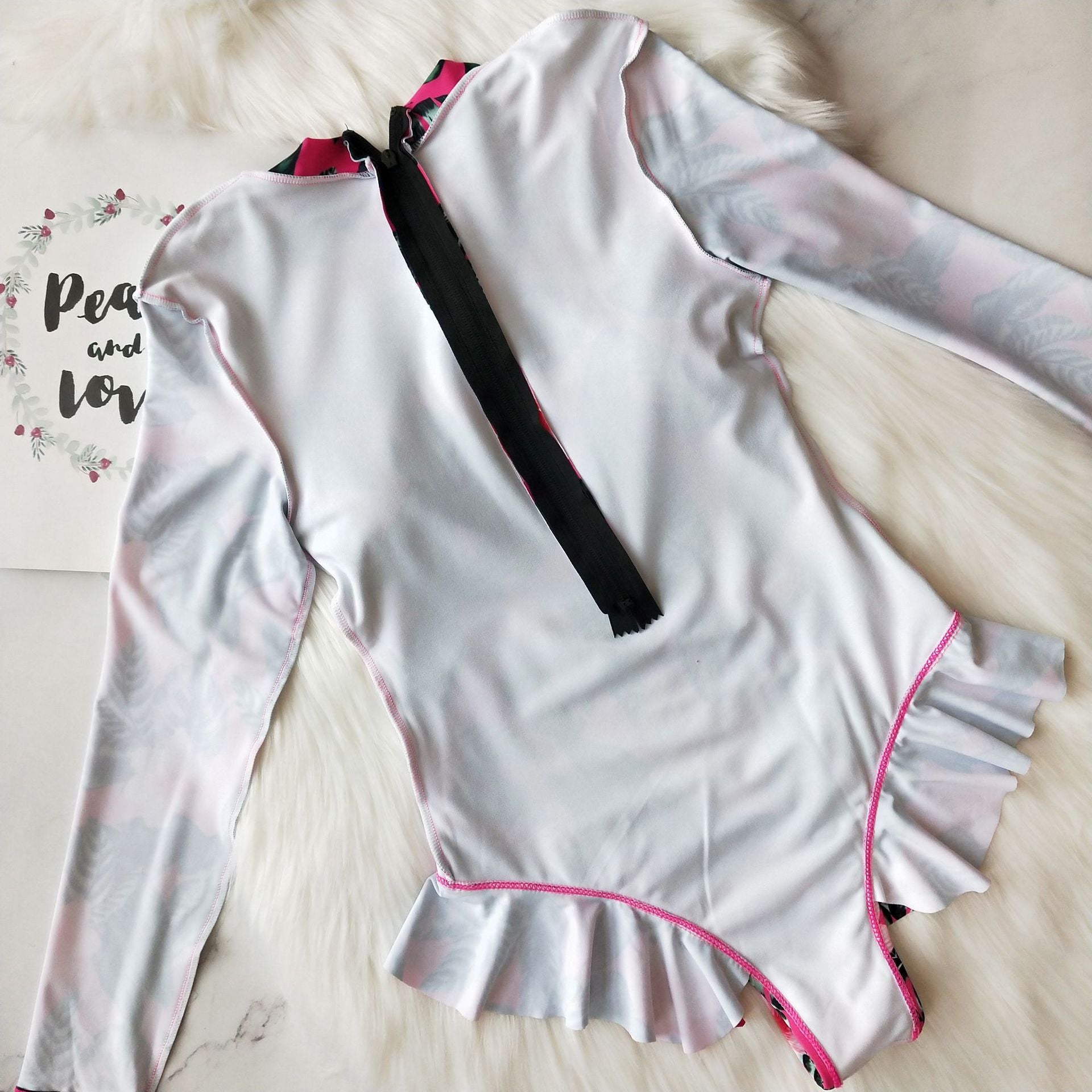 Surf Rashguard Long sleeve swimwear one piece swimsuit Rash Guard swim suit Bathing Suit beach wear Bodysuit Monokini The Clothing Company Sydney