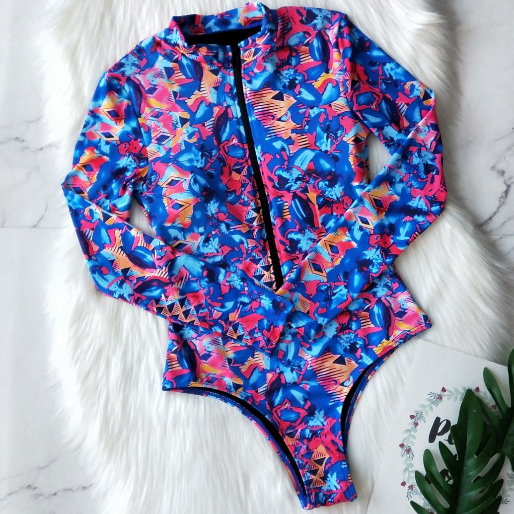 Surf Rashguard Long sleeve swimwear one piece swimsuit Rash Guard swim suit Bathing Suit beach wear Bodysuit Monokini The Clothing Company Sydney