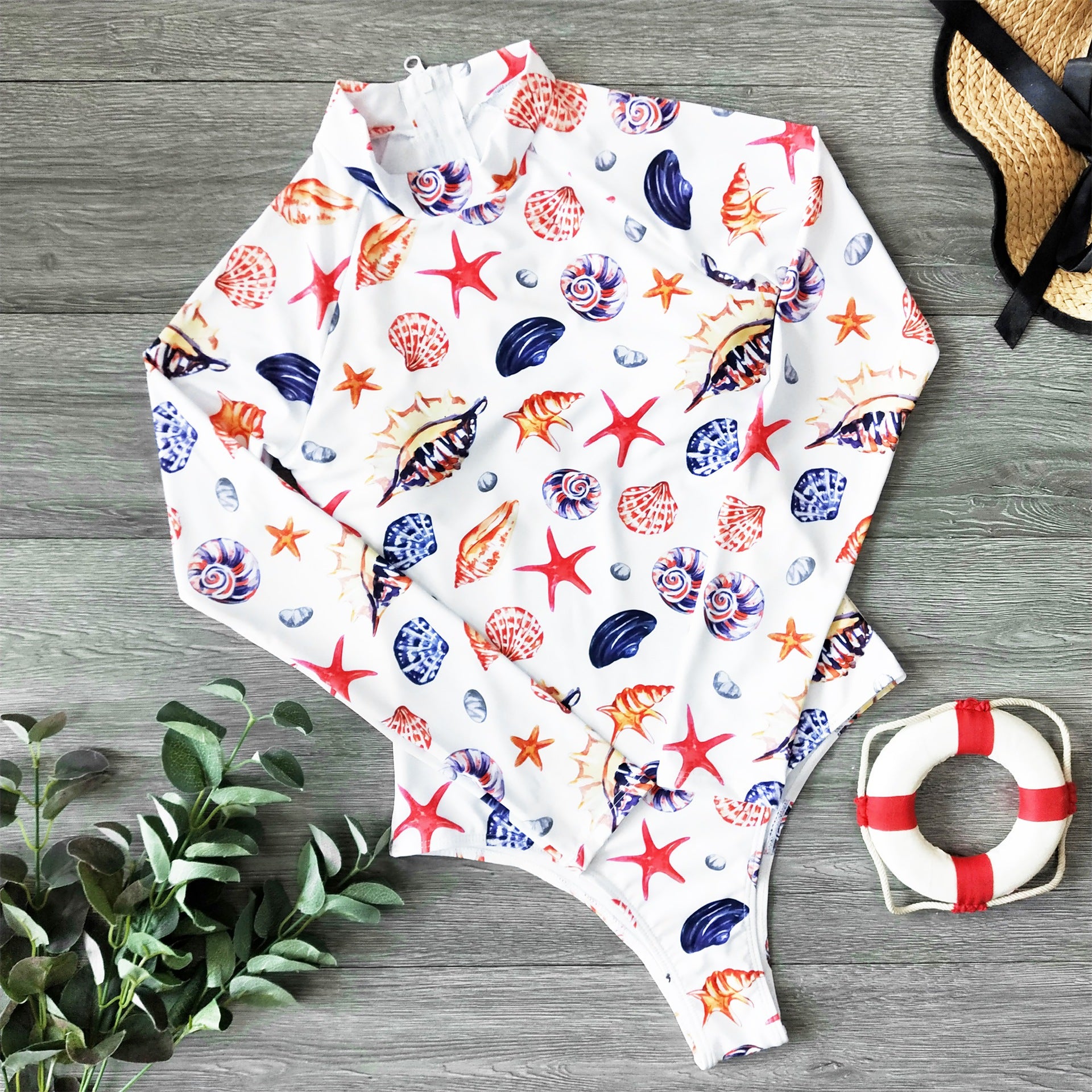 Surf Rashguard Long sleeve swimwear one piece swimsuit Rash Guard swim suit Bathing Suit beach wear Bodysuit Monokini The Clothing Company Sydney