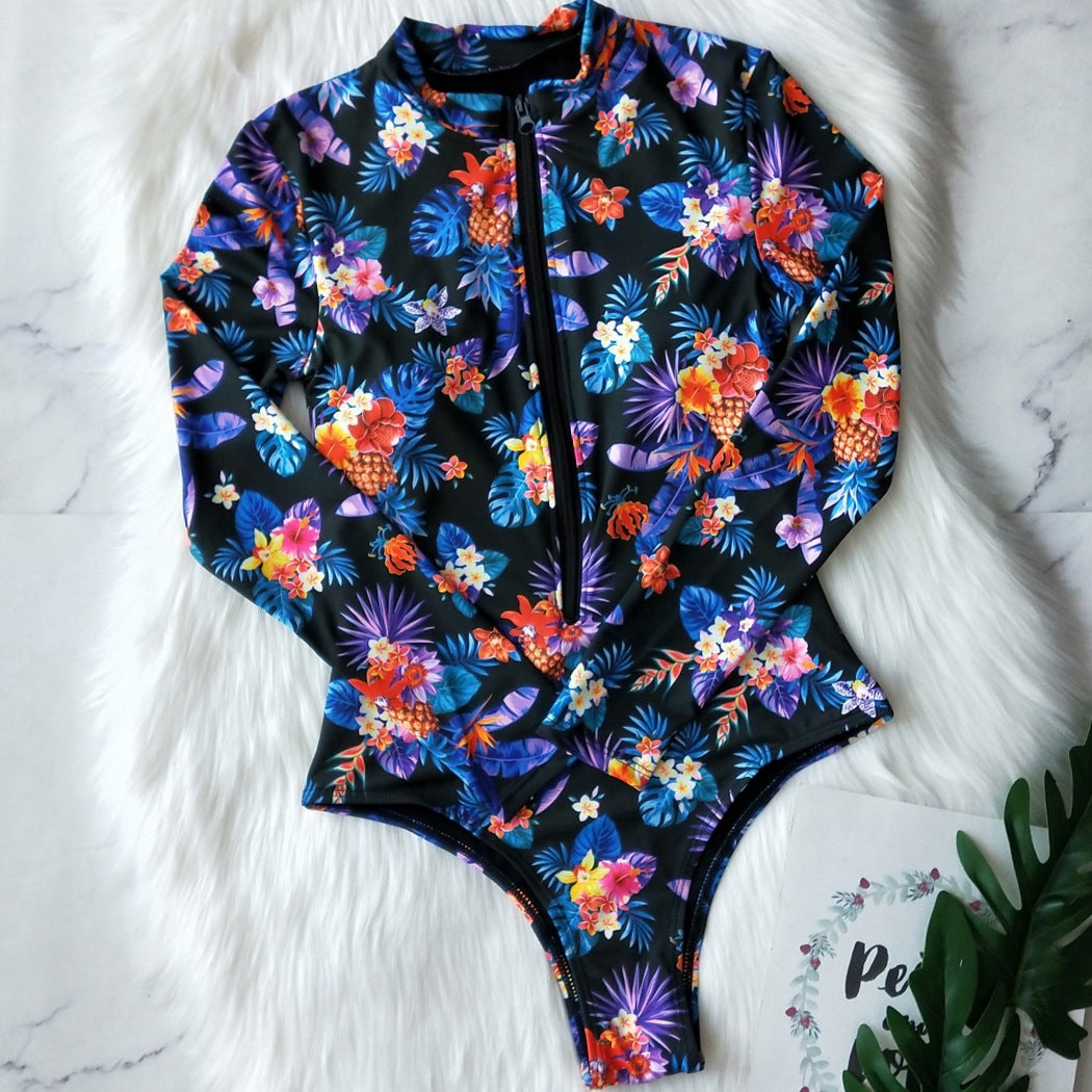 Surf Rashguard Long sleeve swimwear one piece swimsuit Rash Guard swim suit Bathing Suit beach wear Bodysuit Monokini The Clothing Company Sydney