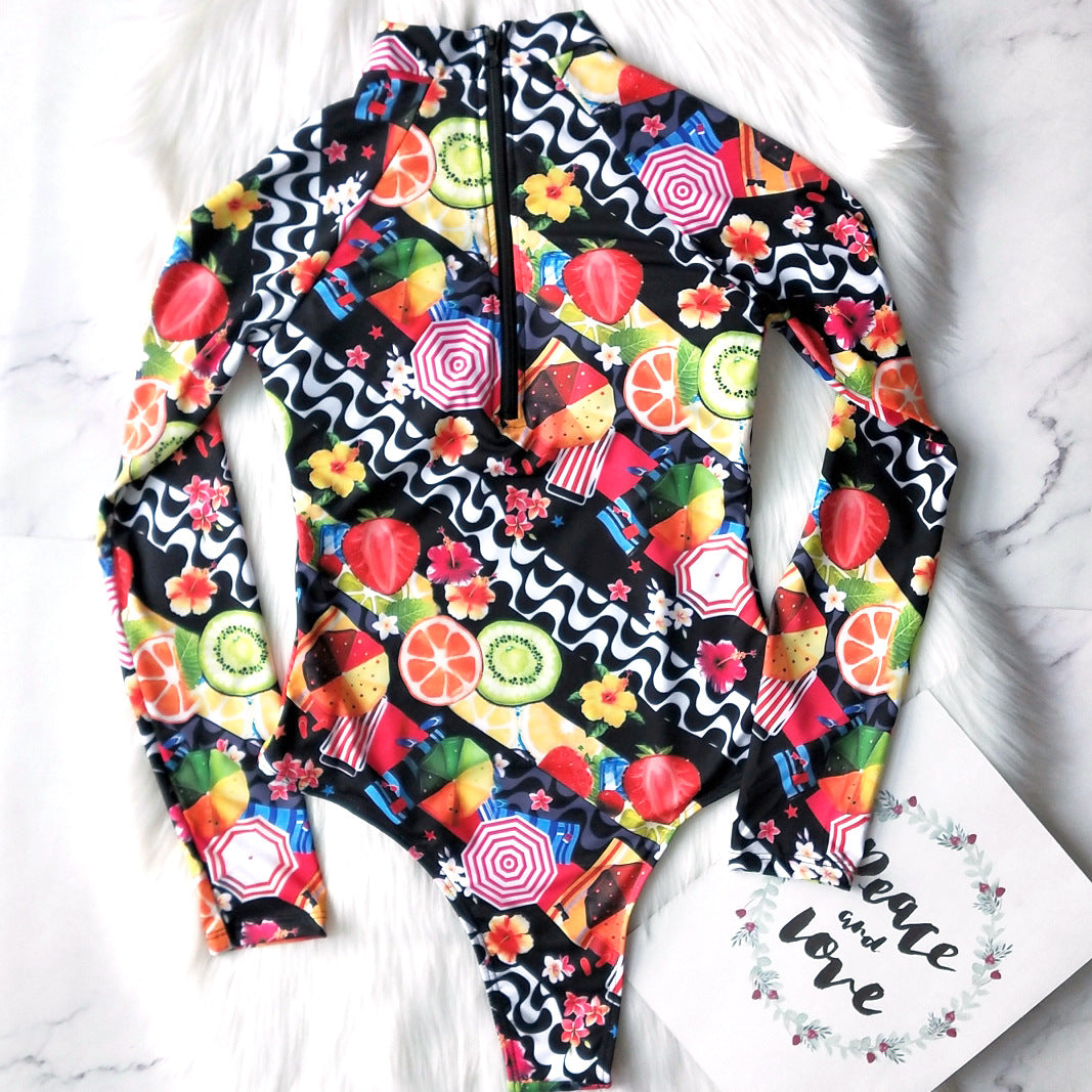 Surf Rashguard Long sleeve swimwear one piece swimsuit Rash Guard swim suit Bathing Suit beach wear Bodysuit Monokini The Clothing Company Sydney