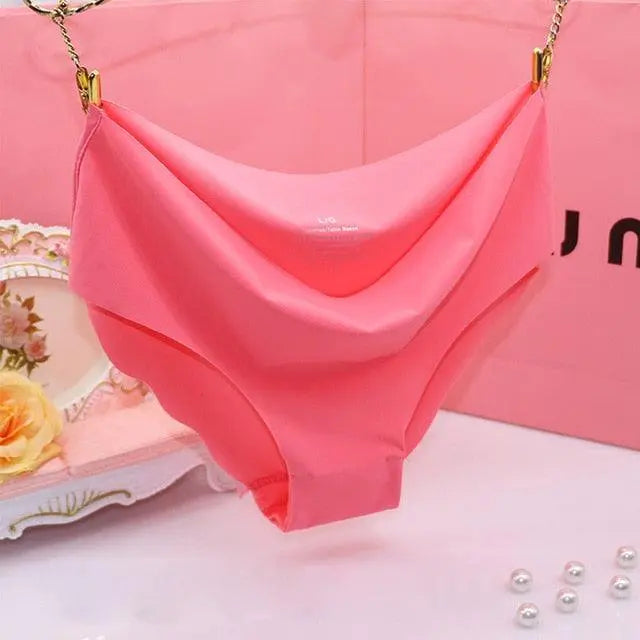1PC Sexy Seamless Briefs Ultra-thin Traceless Trimming Ruffles Soft Underwear Women's Panties The Clothing Company Sydney