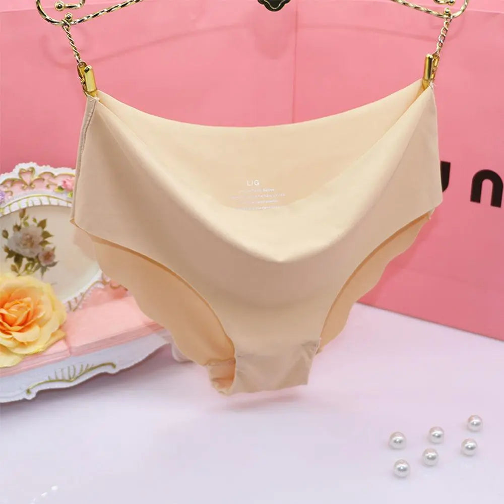 1PC Sexy Seamless Briefs Ultra-thin Traceless Trimming Ruffles Soft Underwear Women's Panties The Clothing Company Sydney