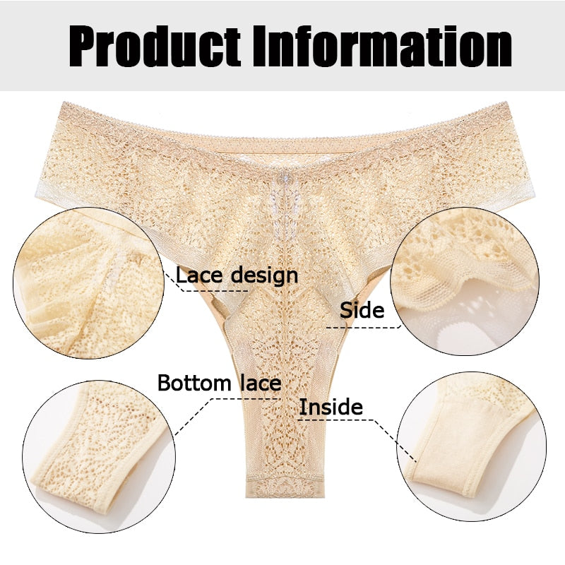 2 Pack Panties Lace Thongs Underwear Intimates Lingerie Low Waist T-Back Floral Hollow Out Ladies G-strings The Clothing Company Sydney