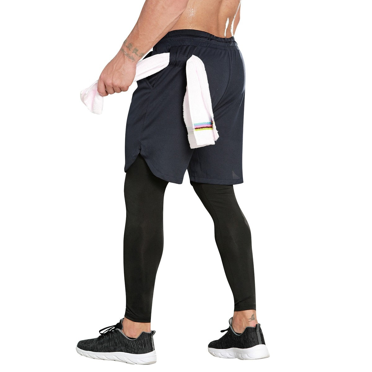 Men's Gym Pants Outdoor Tights Double-Layer Quick Drying Bodybuilding Casual Fitness Running Workout Basketball Sweatpants The Clothing Company Sydney