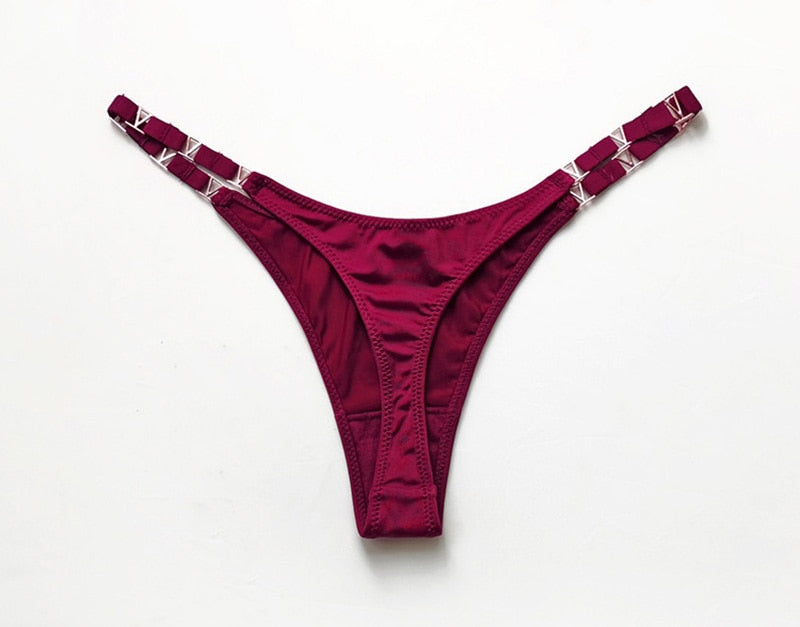 Thong Women Underwear Briefs Seamless Panties Zebra Flower Low Rise Luxury Metal Buckle G String Bikini Female Panty The Clothing Company Sydney