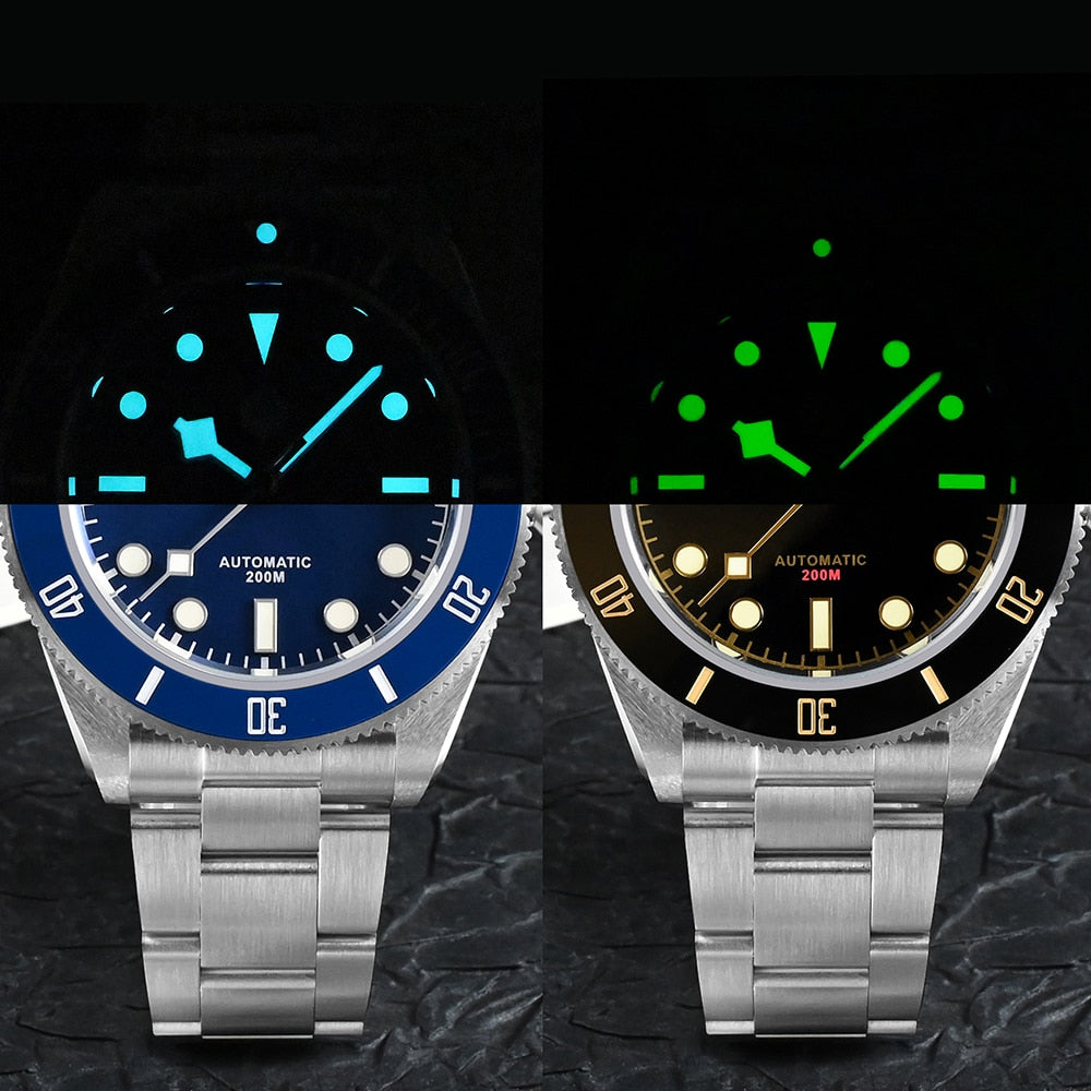 San Martin Luxury Men's Ladies Unisex 40mm Diver BB58 Vintage Automatic Business Wristwatche End Links Sapphire 20 Bar Watch The Clothing Company Sydney