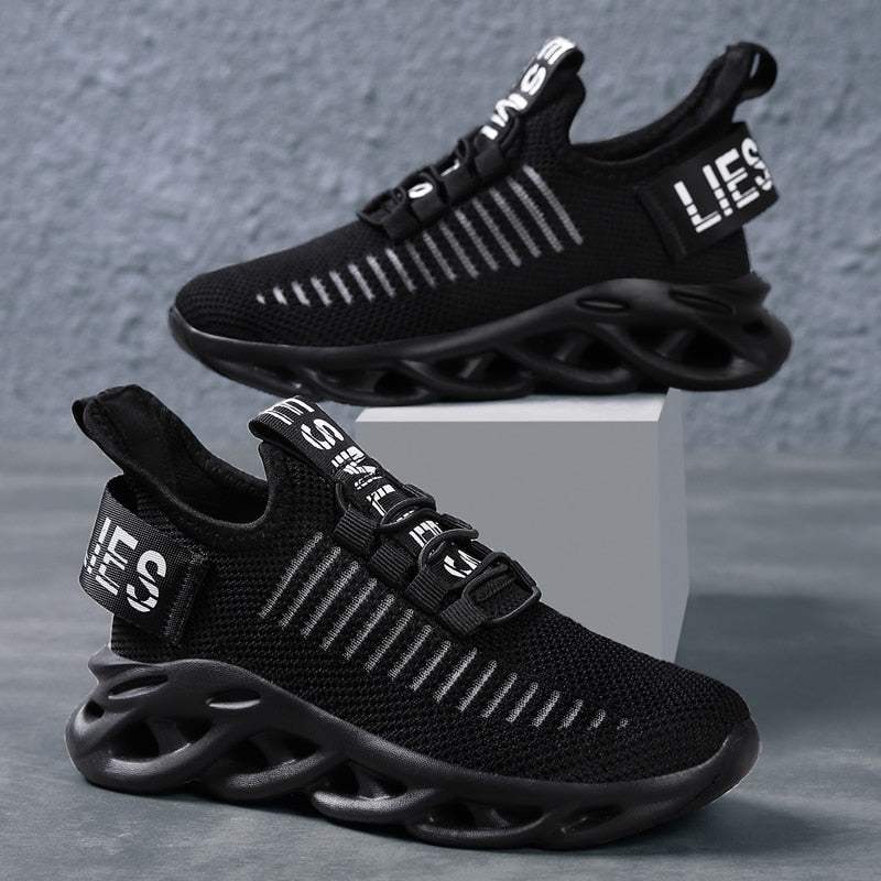 Children's Fashion Sports Shoes Boys Girls Running Outdoor Sneakers Breathable Soft Bottom Kids Lace-up Jogging Shoes The Clothing Company Sydney