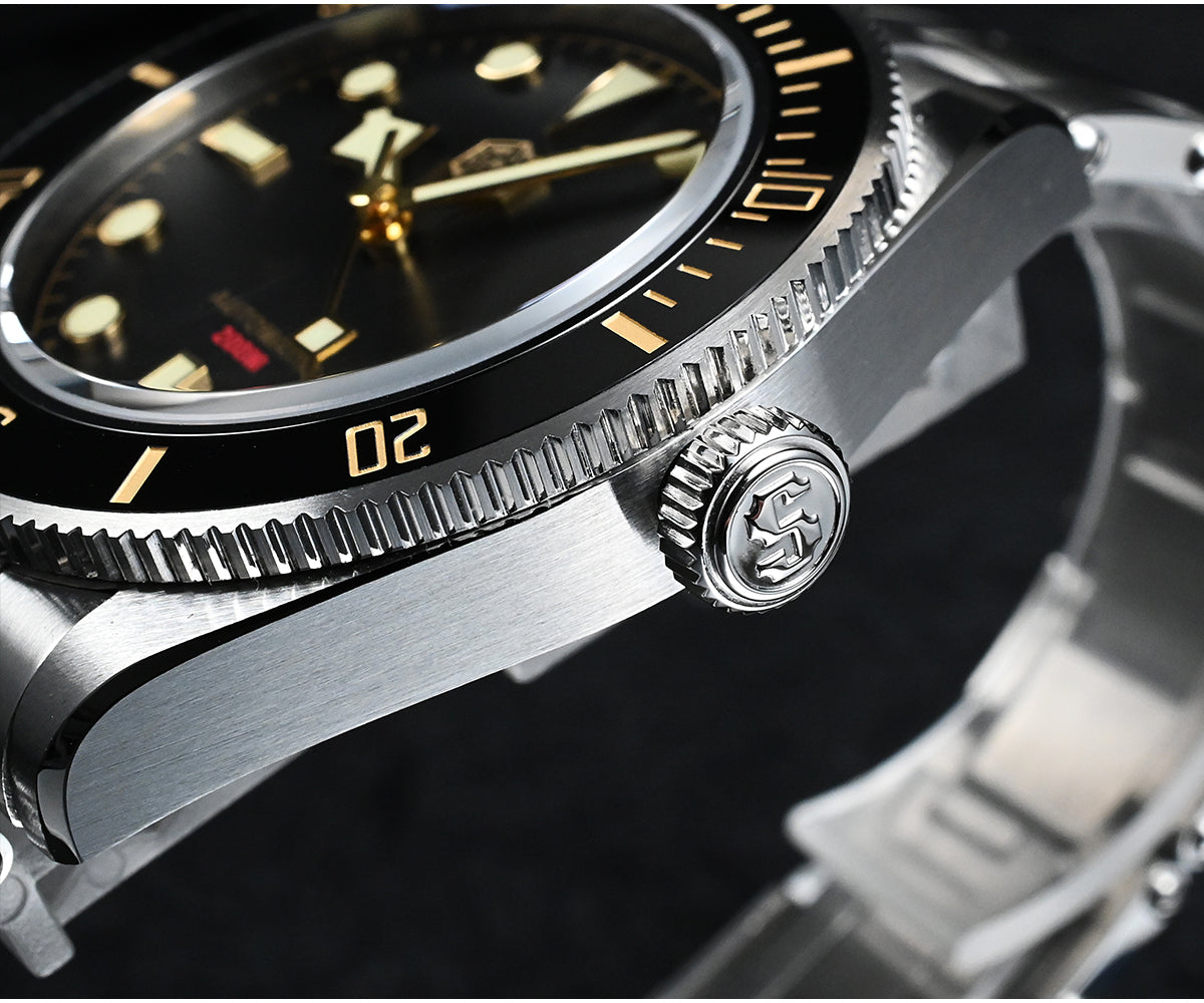 San Martin Luxury Men's Ladies Unisex 40mm Diver BB58 Vintage Automatic Business Wristwatche End Links Sapphire 20 Bar Watch The Clothing Company Sydney