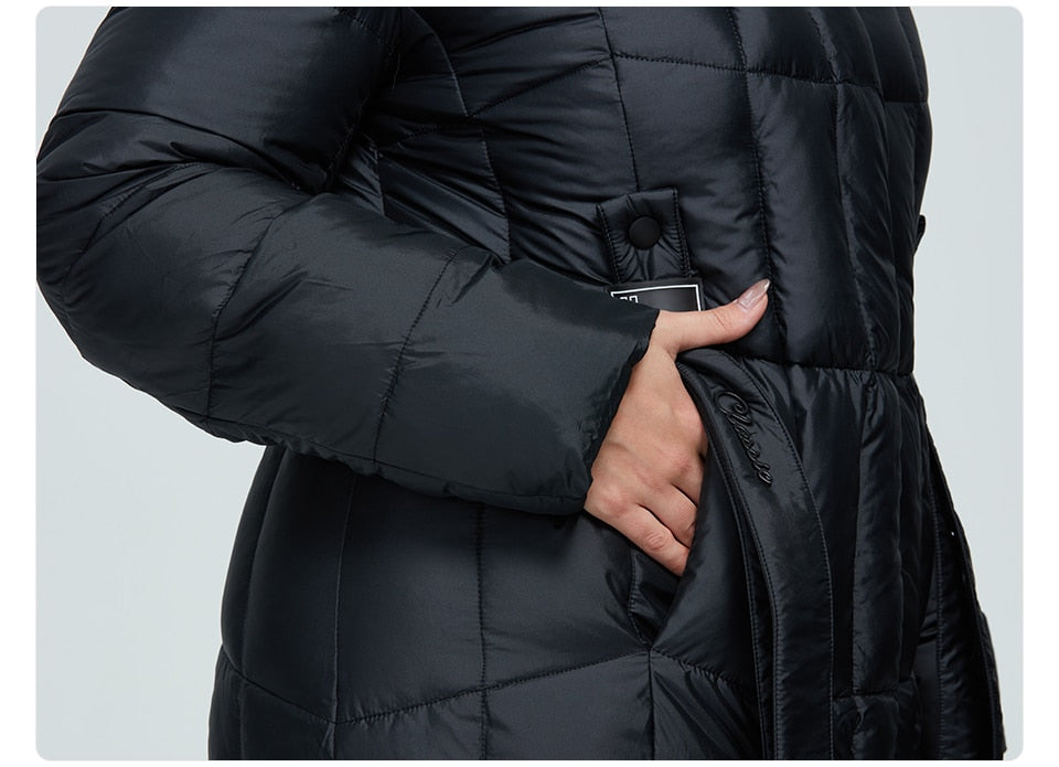 Winter Women's coat women long warm parka Plaid fashion thick Jacket hooded large sizes female Jacket The Clothing Company Sydney