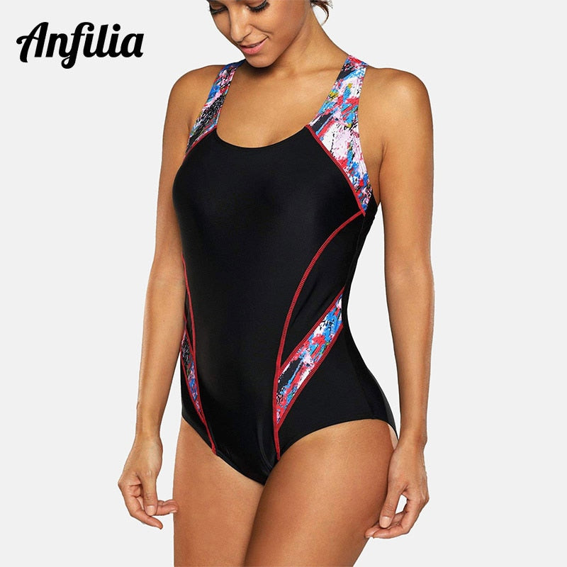 One Piece Pro Sports Swimwear Sports Swimsuit Colorblock Monokini Beach Wear Bathing Suit Bikini The Clothing Company Sydney