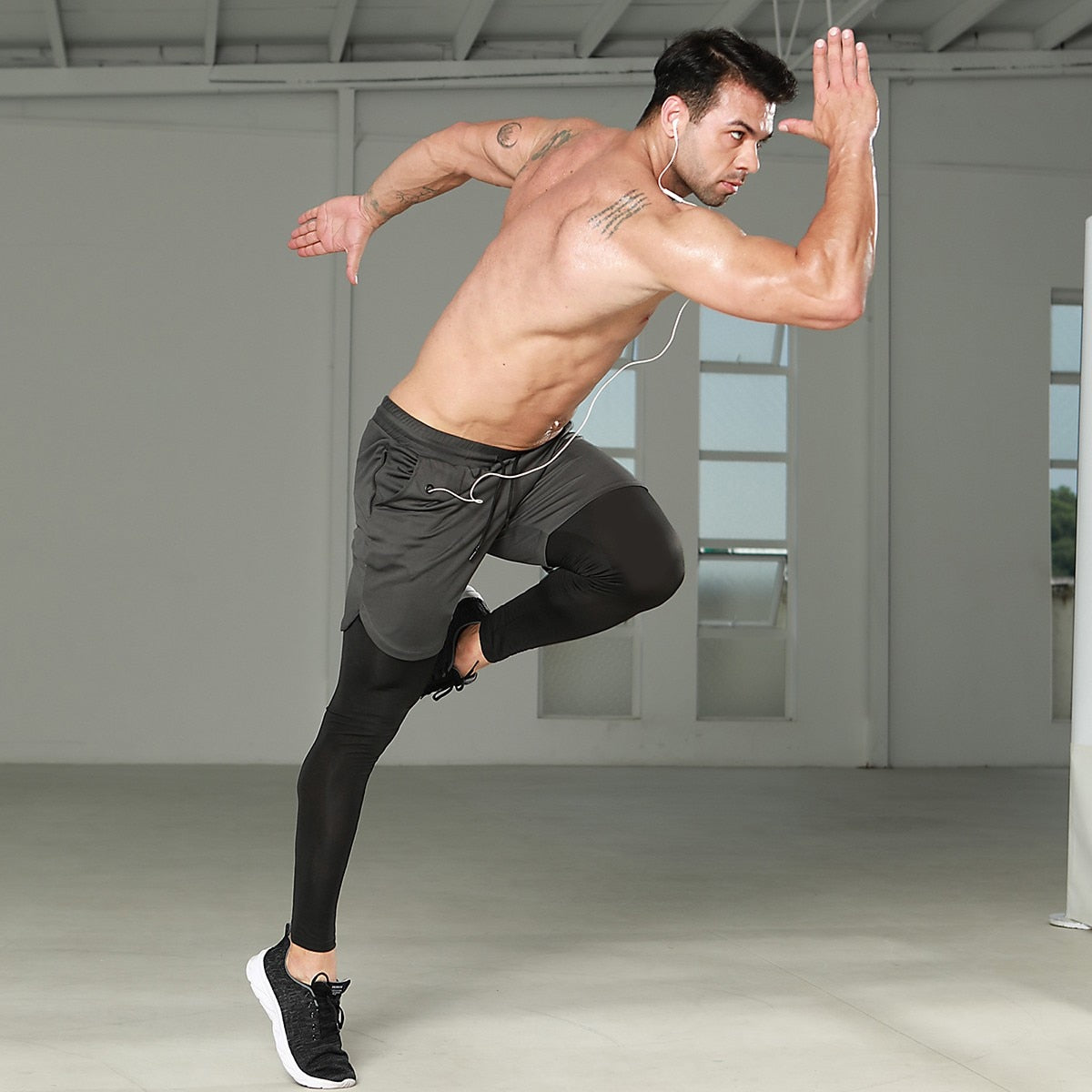 Men's Gym Pants Outdoor Tights Double-Layer Quick Drying Bodybuilding Casual Fitness Running Workout Basketball Sweatpants The Clothing Company Sydney