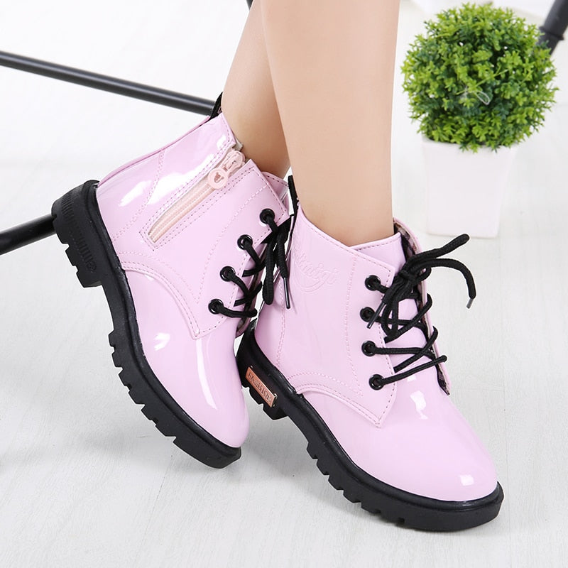 Children Shoes Snow Boots for Kids Boys Girls PU Leather Winter Shoes The Clothing Company Sydney