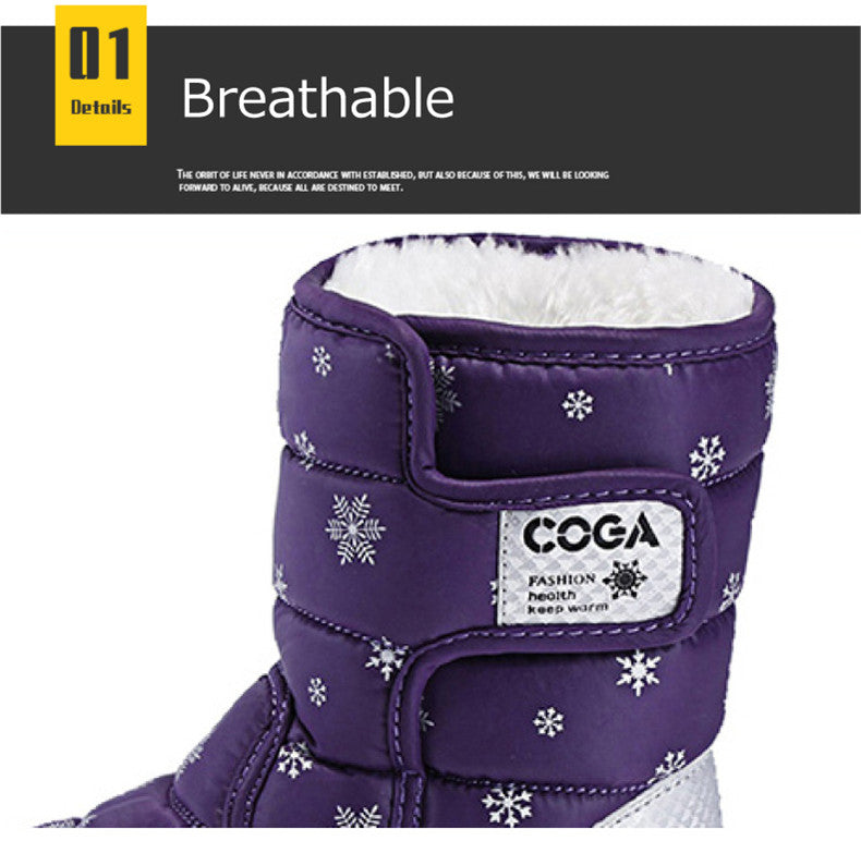 Girls shoes Pink style Kids snow winter warm fur antiskid outsole size 27 to 38 children Boots For Girls The Clothing Company Sydney