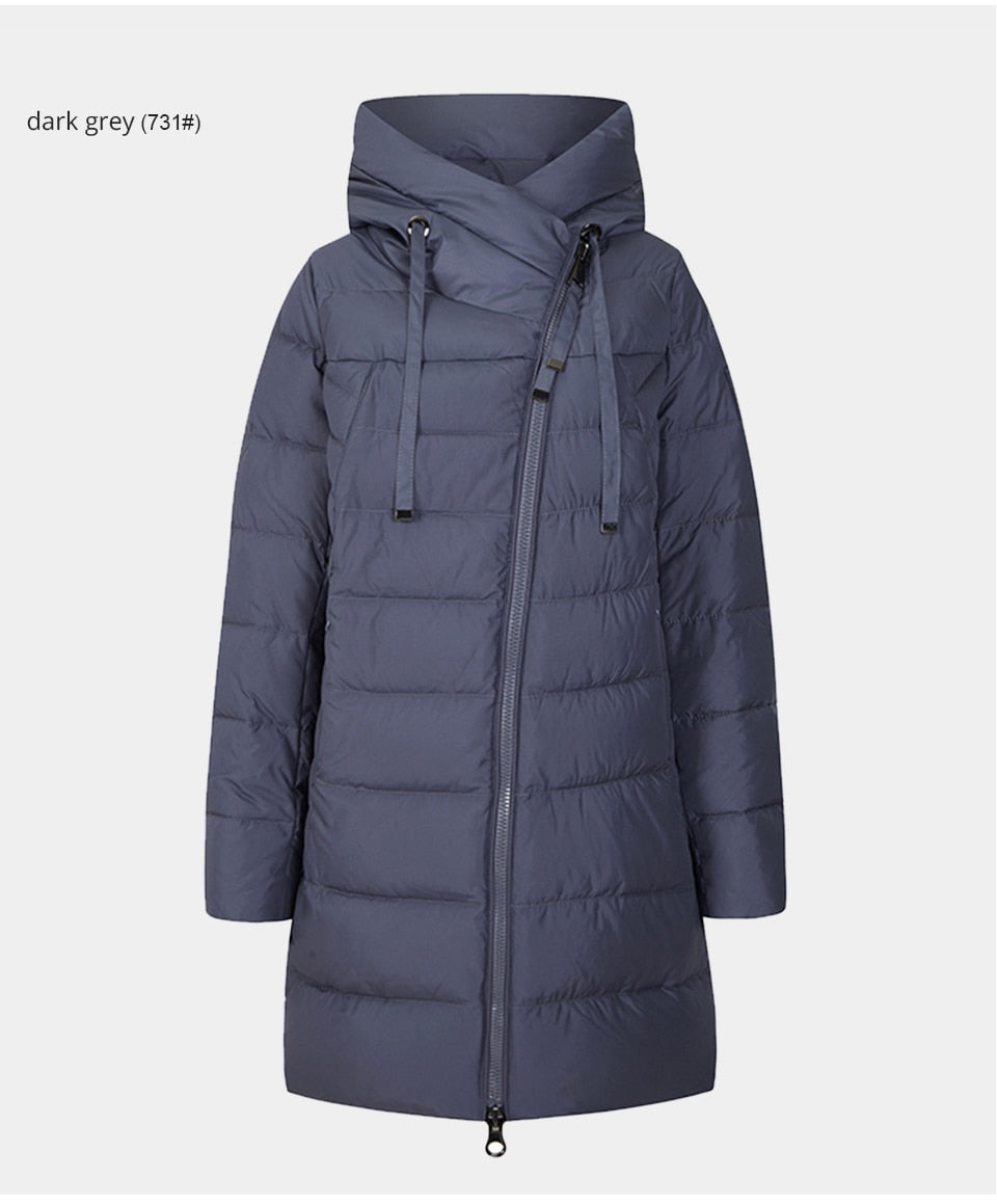 Long Puffer Winter Down Jacket Women's Thick Coat Women Hooded Parka Warm Brand Cotton Blend Jackets The Clothing Company Sydney